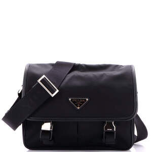 Prada Double Buckle Flap Messenger Bag #223515P19B